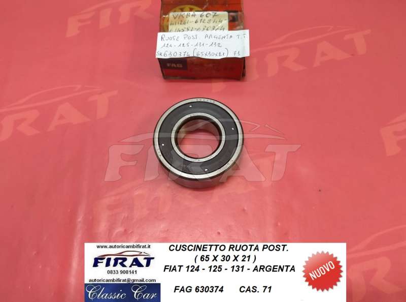 CUSCINETTO RUOTA FIAT 124 125 131 ARGENTA POST. (630374) - Clicca l'immagine per chiudere